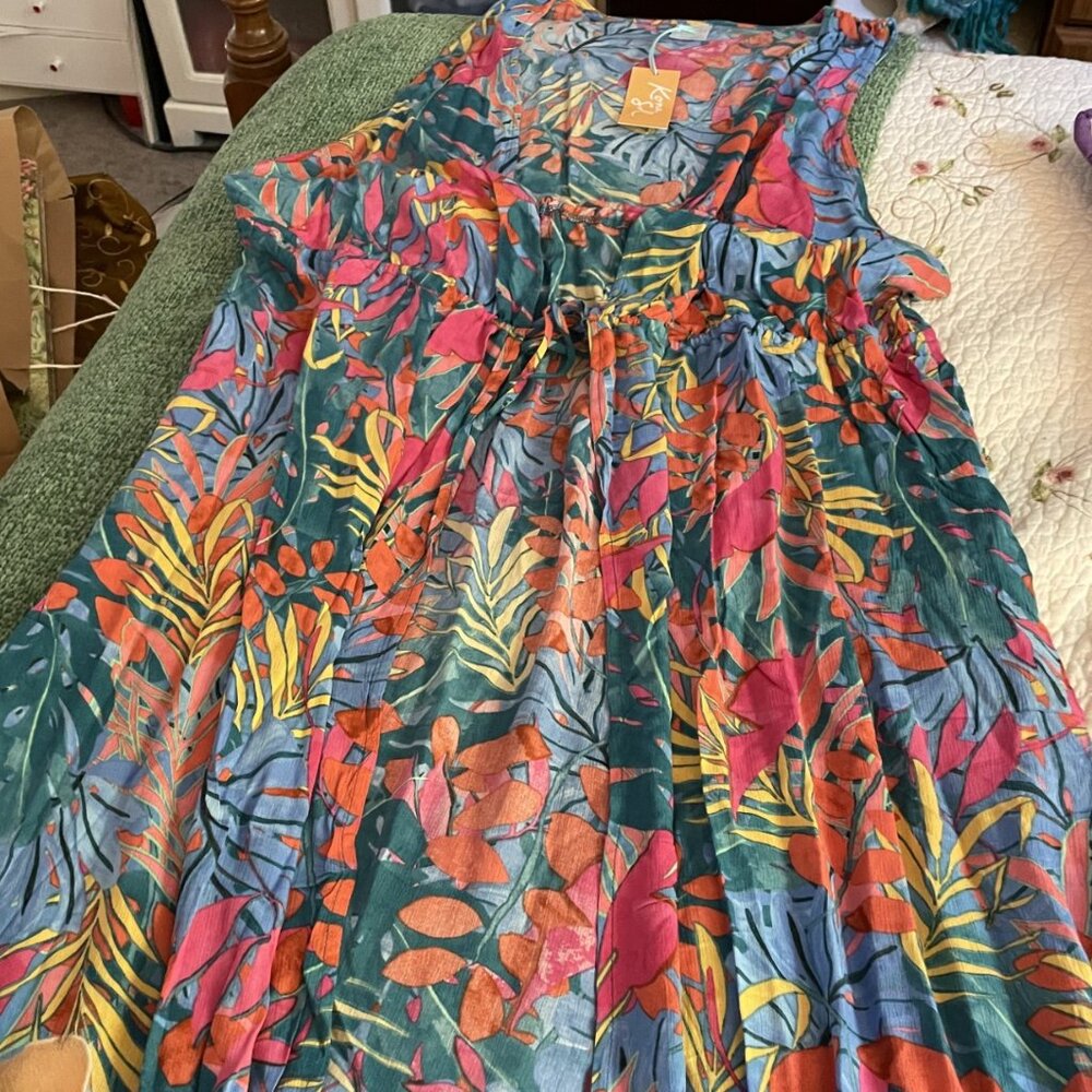 Kona Sol Full Length Beach Coverup  XL